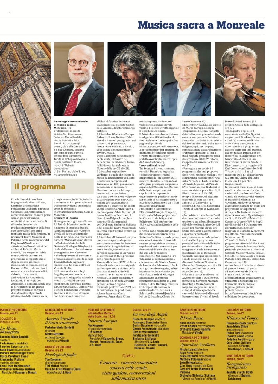 Giornale di Sicilia 20 ottobre 2021