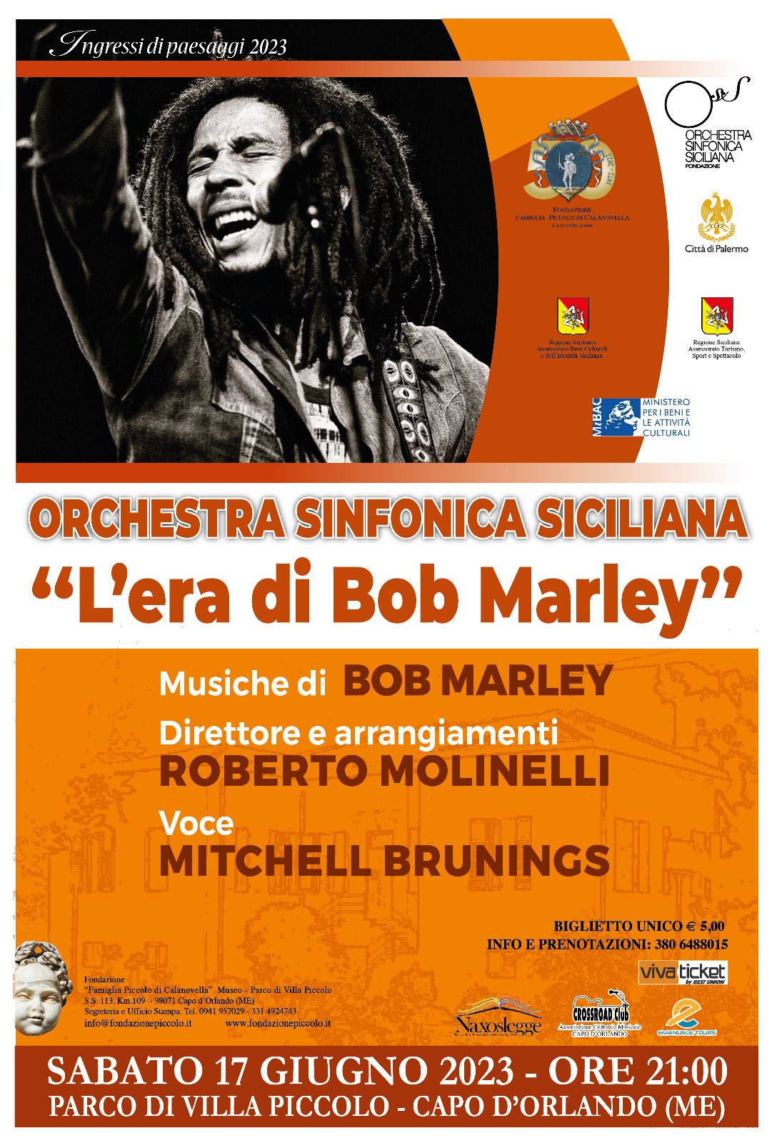 Manifesto Lera di Bob Marley Capo d'Orlando